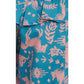 Wrangler Toddler BABY/ TODDLER Cyan Blue & Pink Floral Horse Print Long Sleeve Western Shirt