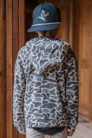 Burlebo Youth Fleece Hoodie-CLASSIC DEER CAMO
