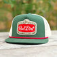Red Dirt Mens Gitty Up Flat Cap Green/Khaki - RDHC520