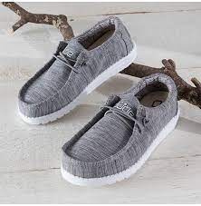 HEY DUDE WALLY YOUTH BLEND LINEN