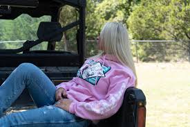 Lazy J Ranch Iron Horn Long Sleeve Hoodie - Pink