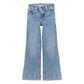 Wrangler Girl's Light Stone Wash Aisnely Mid Rise Retro Trouser Leg Jean