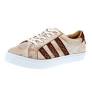 Agavesky Women's Sheridan Game Day Rust Leather Tennis Shoe