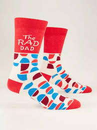 BLUE Q THE RAD DAD MEN'S SOCKS