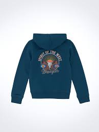 Wrangler Boy's Western Back Graphic Pullover Hoodie in Reflecting Pond