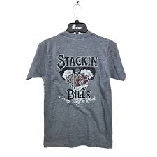 STACKING BILLS JOKER T-SHIRT - GREY