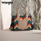 Wrangler Southwestern Pattern Dual Sided Print Tote/Crossbody