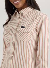 Wrangler Horse Yoke Slim Western Snap Shirt