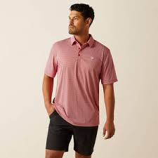 ARIAT MENS ALL OVER PRINT POLO - SCOOTER