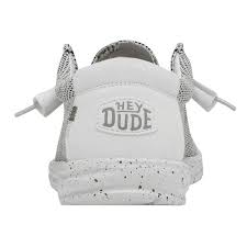 HEY DUDE WALLY SOX STONE WHITE