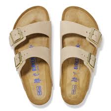 Birkenstock Arizona Soft Footbed Nubuck Leather - Sandcastle