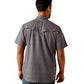 Ariat Men's Grey VentTEK Western Fitted Snap Short Sleeve Shirt