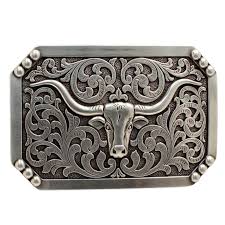 Nocona Smooth Edge Longhorn Buckle 37596