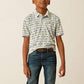 Ariat Boys All Over Print Polo Shirt White Serape
