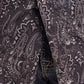 ROCK & ROLL MENS Slim Fit Black Paisley Print Long Sleeve Snap Shirt