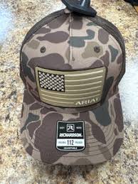 ARIAT CAMO AMERICAN FLAG BROWN - HATS CAP - A300089802