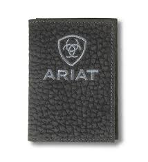 ARIAT TRIFOLD BULL HIDE EMBROIDERED - A3556401