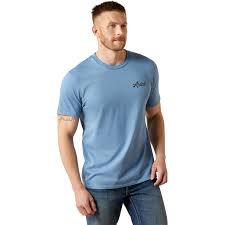 Ariat® Men's S/S Coronet Blue Ariat Cattle Co. T-Shirt