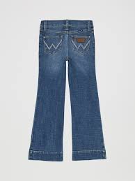 WRANGLER WESTERN RETRO KIDS GIRLS JEANS-TROUSER WREN