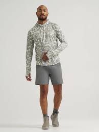 WRANGLER MENS All Terrain Gear Men's Hooded Sun Tee