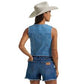WRANGLER WOMENS Americana Denim Vest - Light