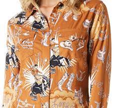 Wrangler Womens Retro Punchy Button Up Shirt