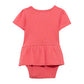 Wrangler Baby Girl's Short Sleeve Logo Skirted Bodysuit