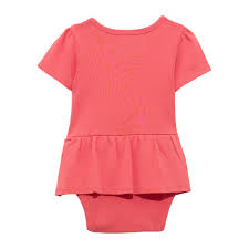Wrangler Baby Girl's Short Sleeve Logo Skirted Bodysuit