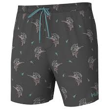 HUK PURSUIT VOLLEY SWIM SHORTS FIN LURE