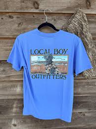 LOCAL BOY Marsh Dog T-Shirt-BLUE