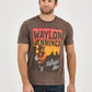 Wrangler Waylon Jennings Brown The Ramblin' Man Graphic Tee Shirt 112361068