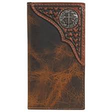 Justin Jr. Youth Rodeo Wallet tooled Yoke W/ Concho