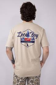 LOCAL BOY Banquet T-Shirt-LATTE