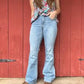 Rock & Roll Ladies Double Waistband High Rise Trouser