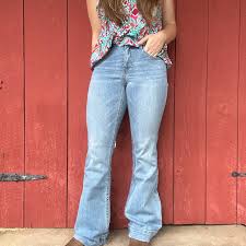 Rock & Roll Ladies Double Waistband High Rise Trouser