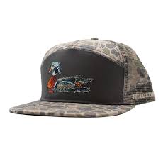 FIELDSTONE 7 Panel Backwoods Camo Wood Duck Hat (RH-224)