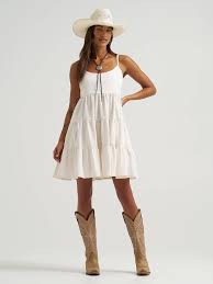 Wrangler Strappy Tiered Dress