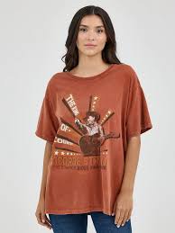 Wrangler Women's 112361081 Oversized George Strait Tee Shirt
