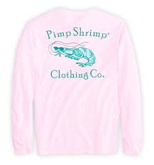 PIMP SHRIMP Long Sleeve Pocketed T-Shirts