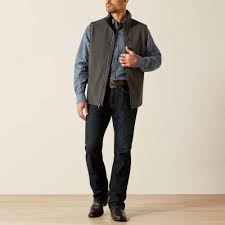 ARIAT MENS AMERICANA LOGO SOFTSHELL VEST