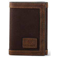 ARIAT Men's Logo Trifold Wallet