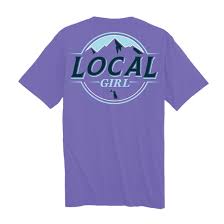 LOCAL GIRL Local Latte SS Tee-PURPLE