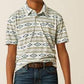 Ariat Boys All Over Print Polo Shirt White Serape
