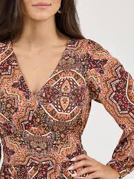 WRANGLER Women's Ruffle Accent Maxi Dress