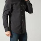 KIMES MENS LINVILLE BLACK LONG SLEEVE