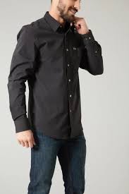 KIMES MENS LINVILLE BLACK LONG SLEEVE