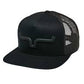 Kimes Ranch Black Super Charged Trucker Hat UHA0000177-BLK