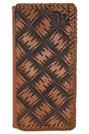 Red Dirt Hat Rodeo Wallet Southwest Tooling W/Laced Edge