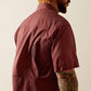 ARIAT MENS VENTTEK OUTBOUND SS RED MAHOGANY SHIRT