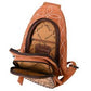 American Darling Suede Leather Tooled Sling Bag